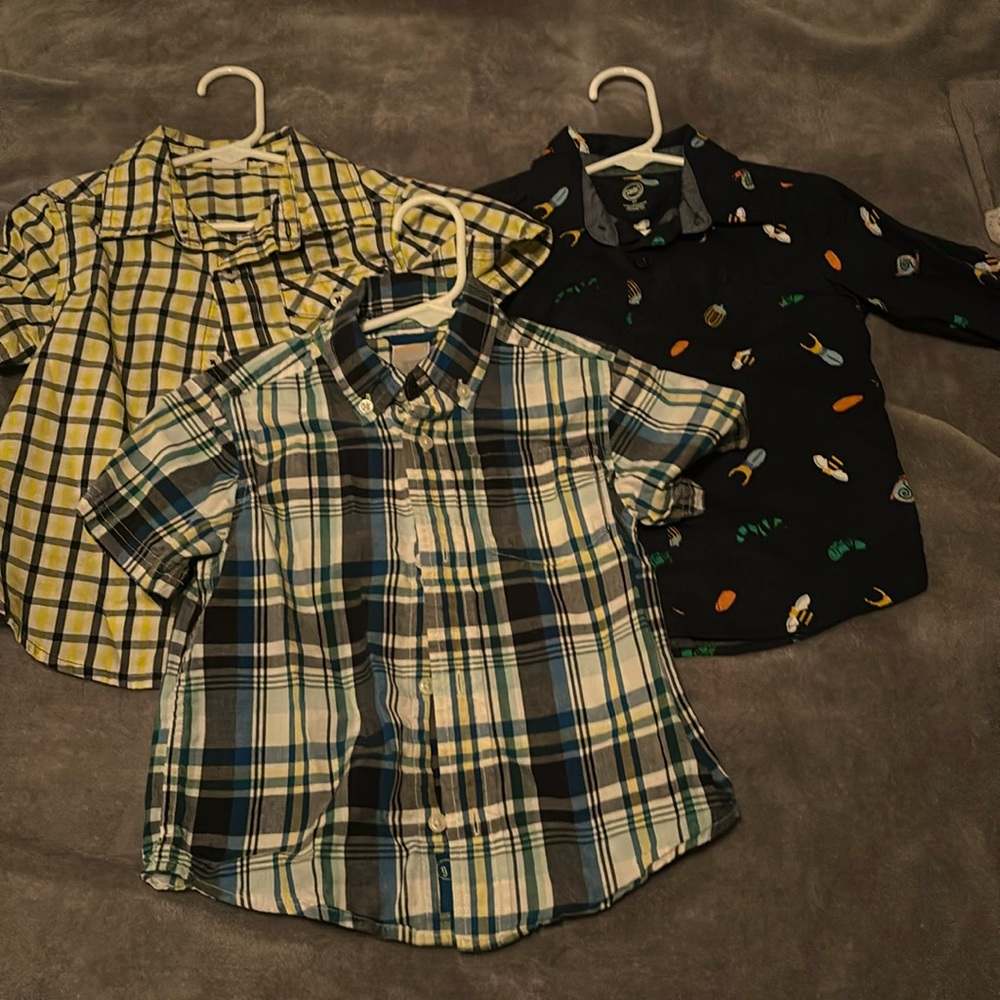 Boys shirts 3T and 2T.